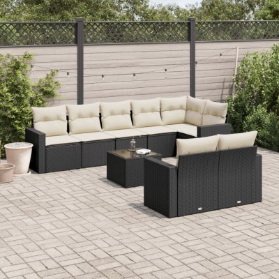 Garden set with cushions, 9...