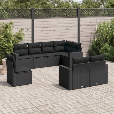 Sofa set with cushions, 8...