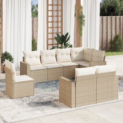 Sofa set with cushions, 8...