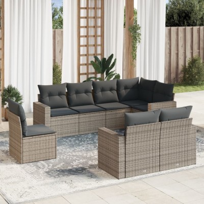 Garden set with cushions, 8...