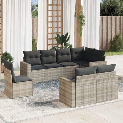Garden set with cushions, 8...