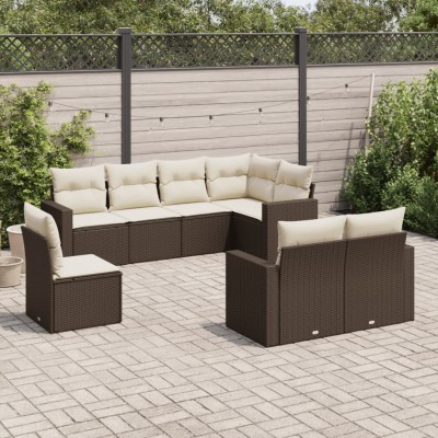 Garden set with cushions, 8...