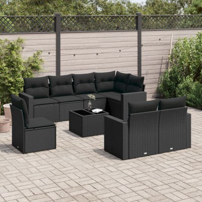 Garden set with cushions, 9...