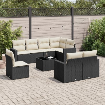 Garden set with cushions, 9...