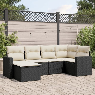 Sofa set with cushions, 6...