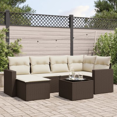 Sofa set with cushions, 7...