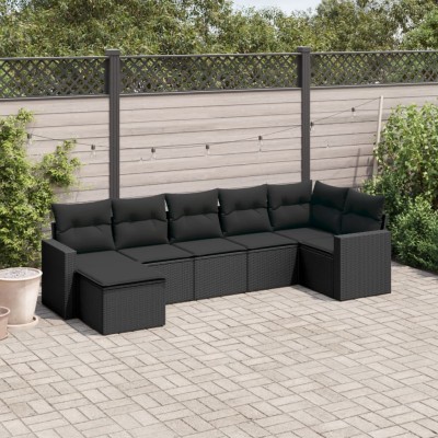 Sofa set with cushions, 7...