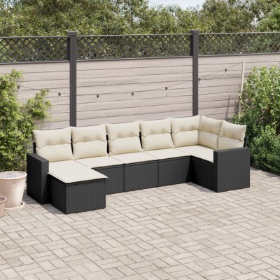 Sofa set with cushions, 7...