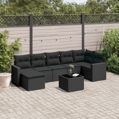 Sofa set with cushions, 8...