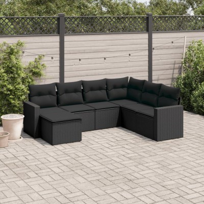 Sofa set with cushions, 7...