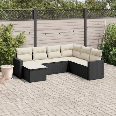 Sofa set with cushions, 7...
