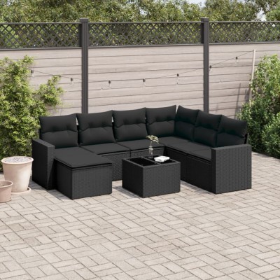 Sofa set with cushions, 8...