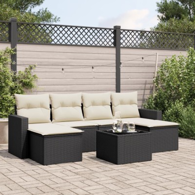 Sofa set with cushions, 7...
