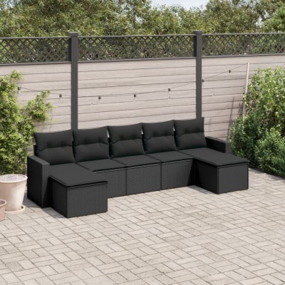 Sofa set with cushions, 7...