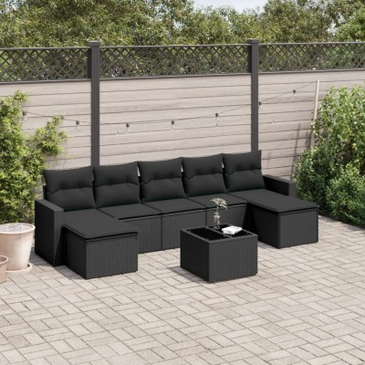 Sofa set with cushions, 8...