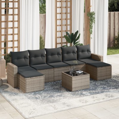 Garden set with cushions, 8...