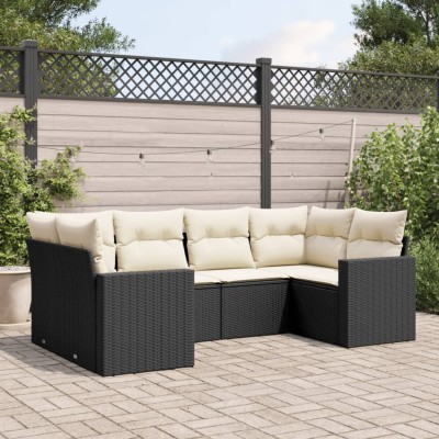 Sofa set with cushions, 6...