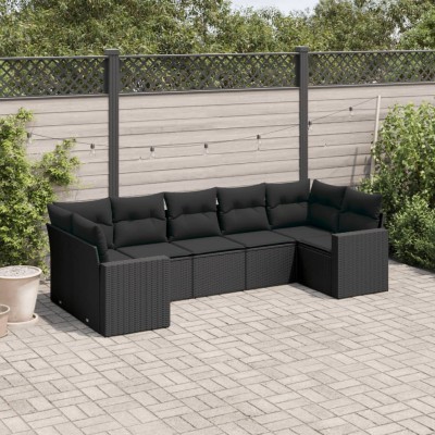 Sofa set with cushions, 7...