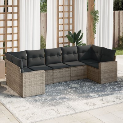 Sofa set with cushions, 7...