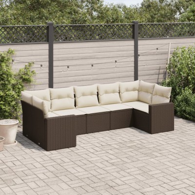 Sofa set with cushions, 7...