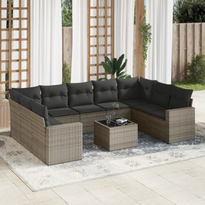 Garden set with cushions,...