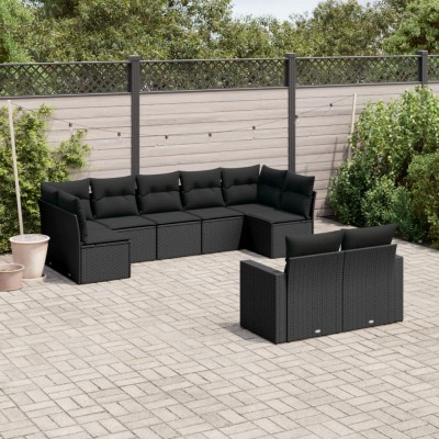 Garden set with cushions, 9...