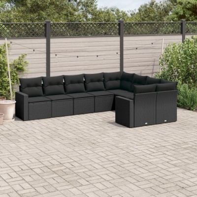 Garden set with cushions, 9...
