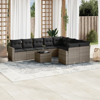 Garden set with cushions,...