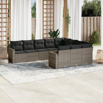 Garden set with cushions,...