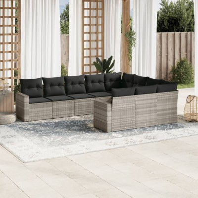 Garden set with cushions,...
