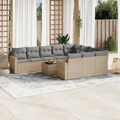 Garden set with cushions,...