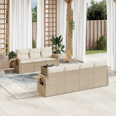 Sofa set with cushions, 8...