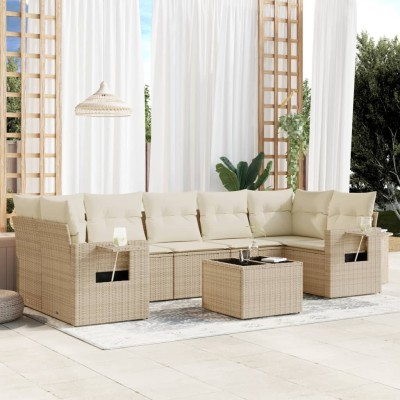 Sofa set with cushions, 8...