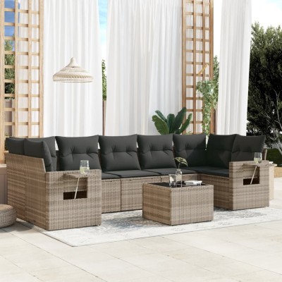 Garden set with cushions, 8...