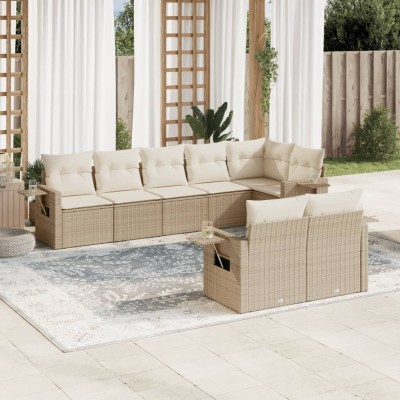 Sofa set with cushions, 8...
