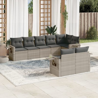 Garden set with cushions, 8...