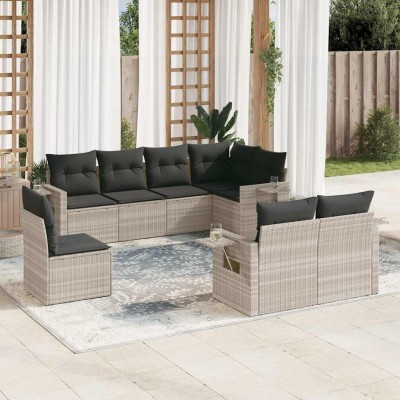 Garden set with cushions, 8...