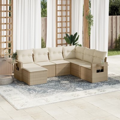 Sofa set with cushions, 7...