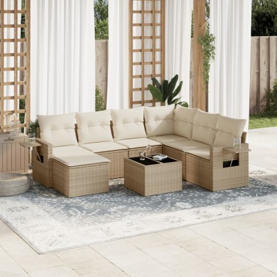 Sofa set with cushions, 8...
