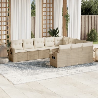 Sofa set with cushions, 10...