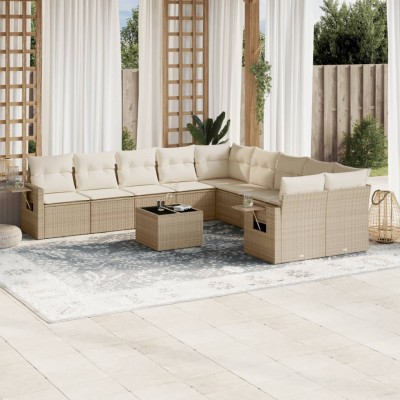 Garden set with cushions,...