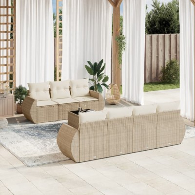 Sofa set with cushions, 8...