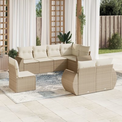 Sofa set with cushions, 8...