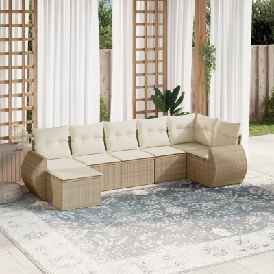 Sofa set with cushions, 7...