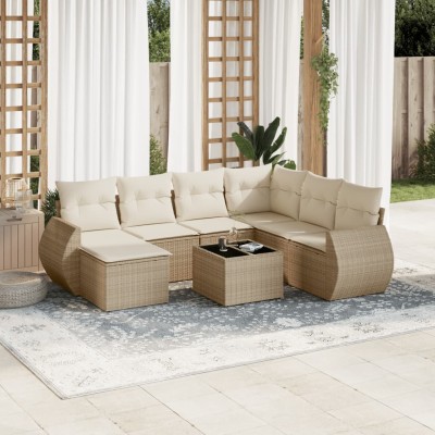 Sofa set with cushions, 8...