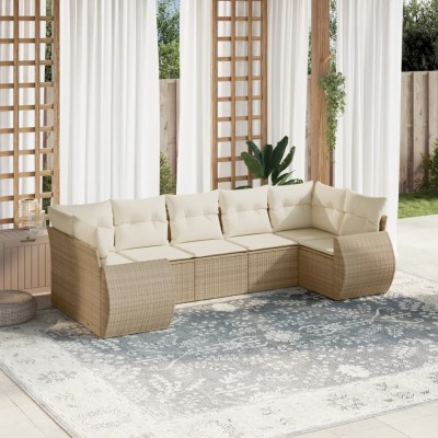Sofa set with cushions, 7...