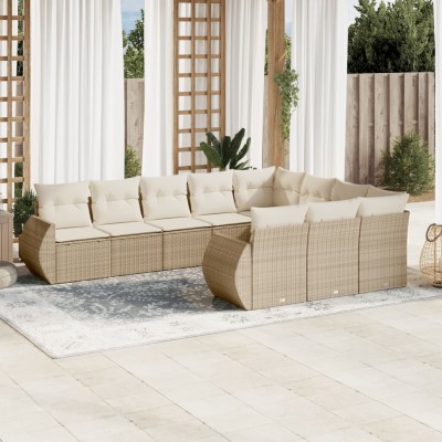 Sofa set with cushions, 10...