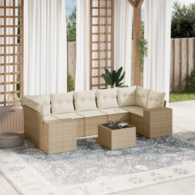 Sofa set with cushions, 8...