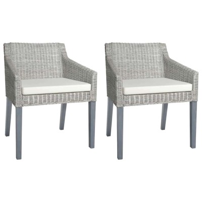 Dining chairs with pillows,...