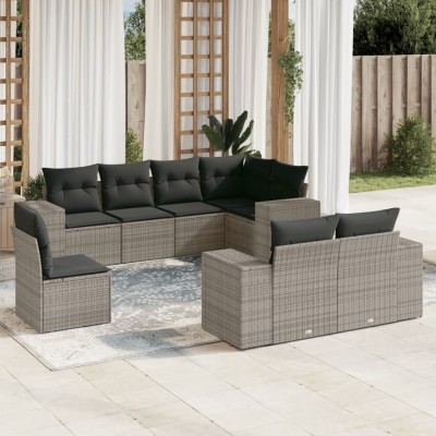 Garden set with cushions, 8...